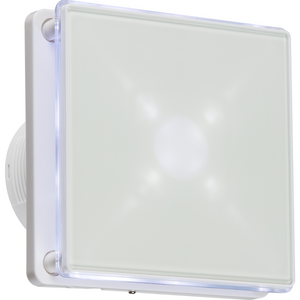 Knightsbridge 4" Backlit Extractor Fan with Timer - White