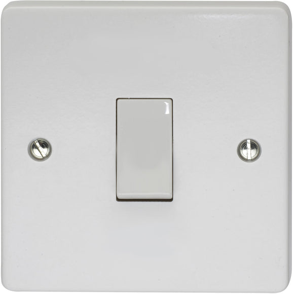 Crabtree 10A 1 Gang Retractive Switch (4096/NM) - BBEW