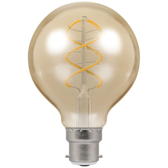 Crompton Lamps LED Globe G80 Spiral Filament 6W 2200K (6614)