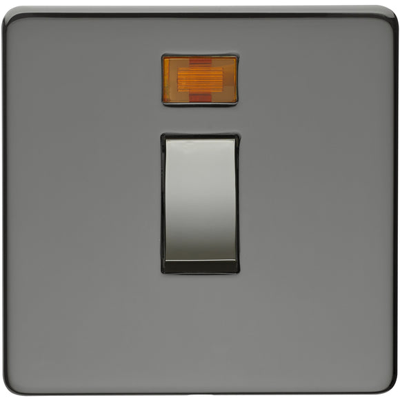 Crabtree Black Nickel 20A DP Control Switch with Neon (7011/3BKN) - BBEW