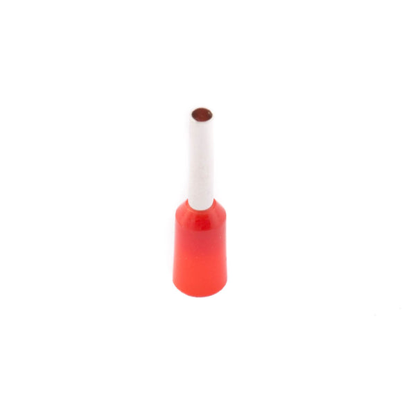 SWA 1.00mm Insulated Bootlace Ferrule (Red) - Pack of 100 (1.0-8IBLF/T)