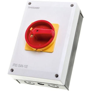 Timeguard 100A 4 Pole Weathersafe Rotary Isolator Switch