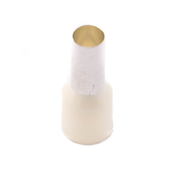 SWA 16.0mm Insulated Bootlace Ferrule (Ivory) - Pack of 100 (16-12IBLF/T)