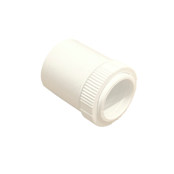 20mm PVC Male Adaptor with Lock Ring - White (20MAPW)