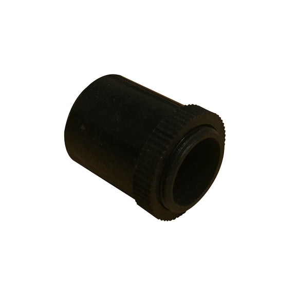 25mm PVC Male Adaptor with Lock Ring - Black (25MAPB)