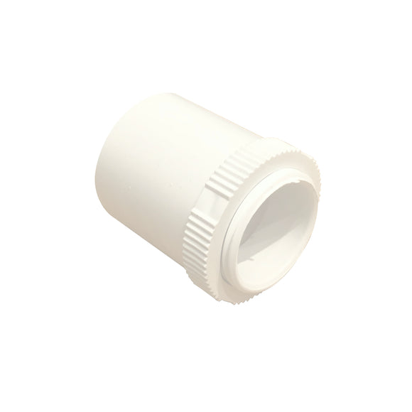 25mm PVC Male Adaptor with Lock Ring - White (25MAPW)