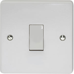 Crabtree 10A 1 Gang Retractive Switch (4096/NM) - BBEW