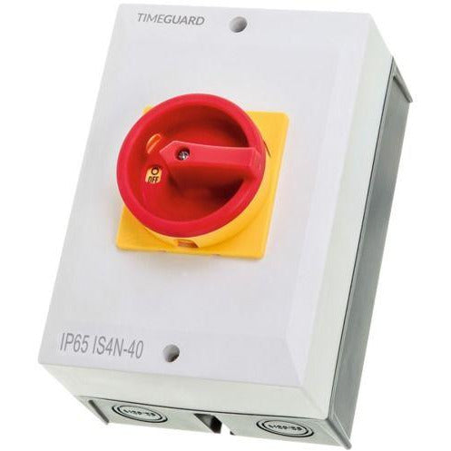 Timeguard 40A 4 Pole Weathersafe Rotary Isolator Switch
