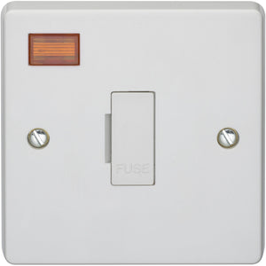 Crabtree 13A Unswitched Fused Connection Unit DP with Neon (4828/3) - BBEW