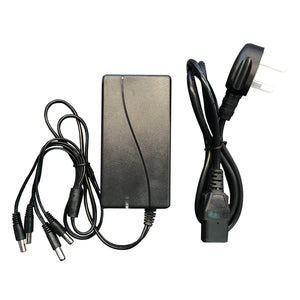 12V 5A 4-Way Power Supply with UK Mains Lead