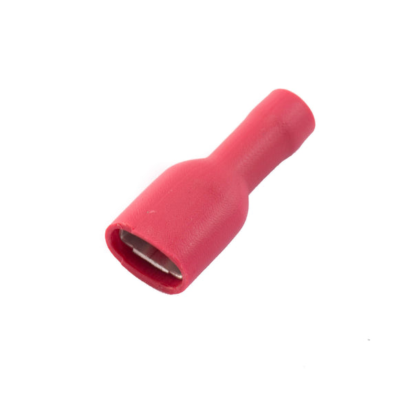 SWA 6.3mm Red Female Push-on Terminal Crimp (Fully Insulated) - Pack of 100 (63RFPT)