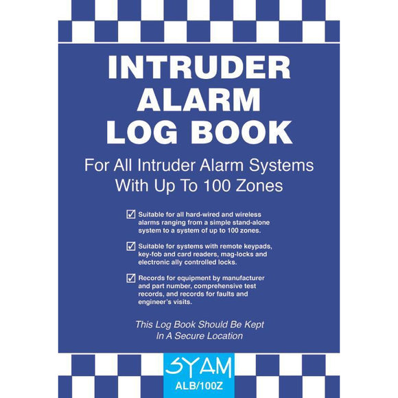 SYAM Intruder Alarm Log Book