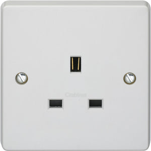 Crabtree 13A 1G Unswitched Socket Outlet (7255) - BBEW