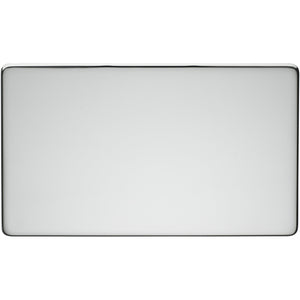 Crabtree Highly Polished Chrome 2 Gang Blanking Plate (7777/HPC) - BBEW