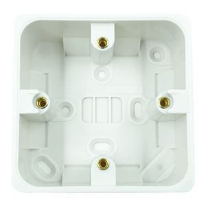 Crabtree 44mm Deep White Moulded Surface Box (9041) - BBEW