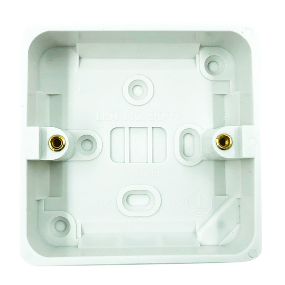 Crabtree 29mm Deep Dual Moulded Surface Box (9047) - BBEW