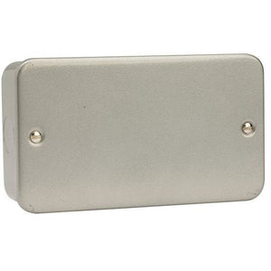 Click Metal Clad 2 Gang Blank Plate (CL061)