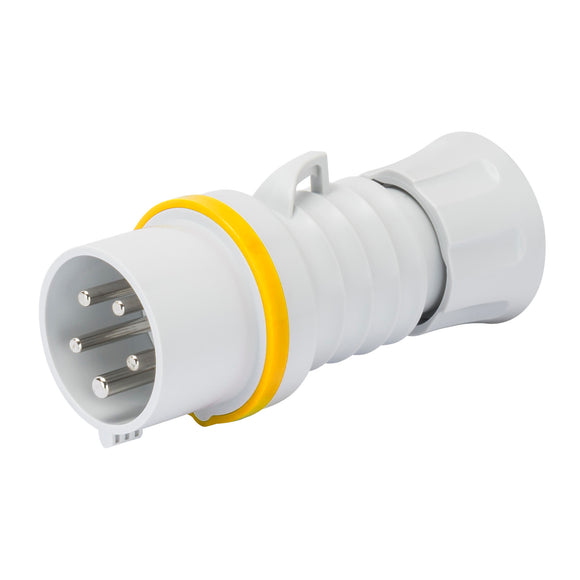 Gewiss Yellow Male Connector IP44/IP54 32A 2P+E 100-130V (GW60012H)