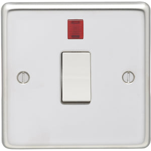 Eurolite Polished Stainless Steel 20AX DP Control Switch with Neon (PSS20ASWNW) - BBEW