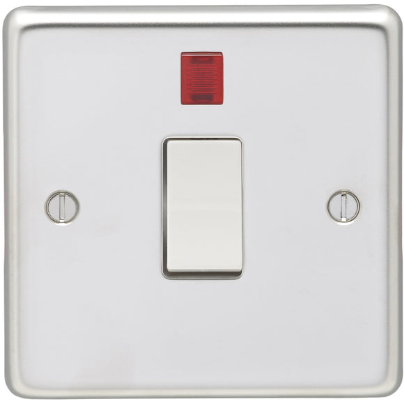 Eurolite Polished Stainless Steel 20AX DP Control Switch with Neon (PSS20ASWNW) - BBEW