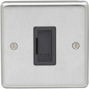 Eurolite Satin Stainless Steel 13A Unswitched Spur (SSSUSWFB)