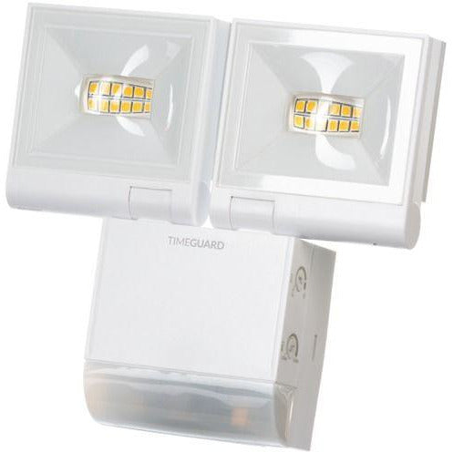 Timeguard 2 x 10W LED Compact PIR Floodlight Twin Flood White (LED200PIRWHE) - BBEW